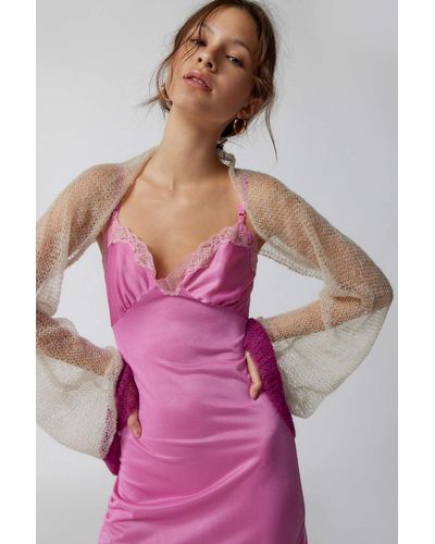 Urban Outfitters Bella Bolero Shrug Cardigan - Pink