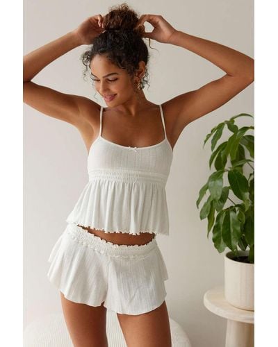 Out From Under Sweet Dreams Pointelle Cami In White,at Urban Outfitters