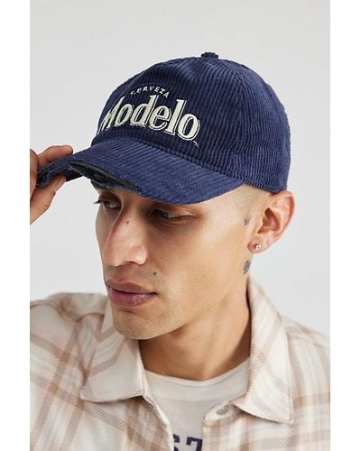 Urban Outfitters Modelo 5-Panel Cord Snapback Hat - Blue