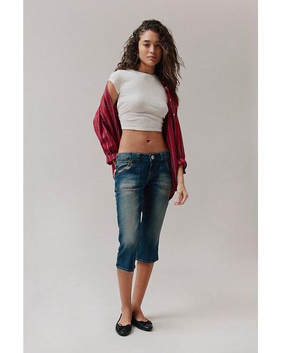 BDG Tiana Ultra Cropped Jean - Red