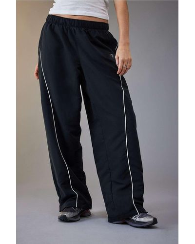 iets frans... Black Twisted Seam Track Trousers - Blue