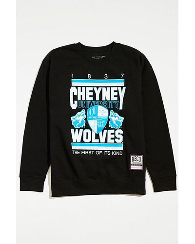 Mitchell & Ness Cheyney University X Uo Exclusive Oversized Crew Neck Sweatshirt - Black