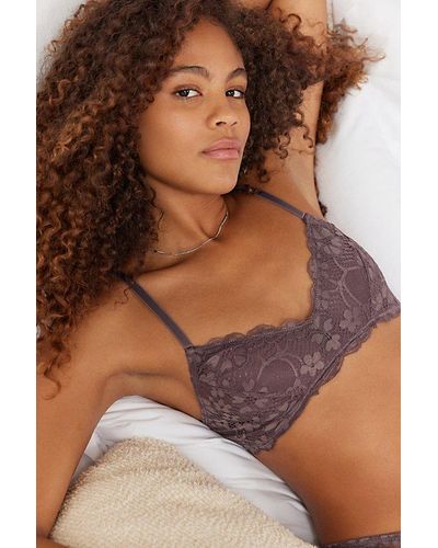 Out From Under Cutie Lace Bralette - Brown