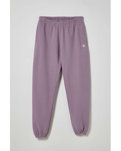 Champion Uo Exclusive Reverse Weave Sweatpant In Lavender At Urban Outfitters - Purple