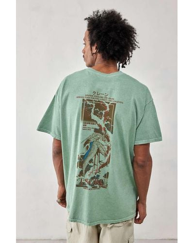 Urban Outfitters Uo Sage Tsuru T-shirt - Green