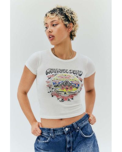 Urban Outfitters Uo - baby-t-shirt "grateful dead" - Grau