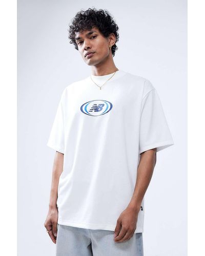 New Balance White Graphic T-shirt
