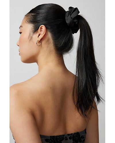 Out From Under Satin Scrunchie - Black