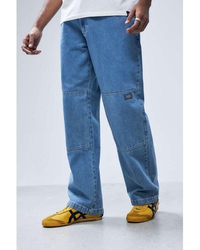 Dickies Light-wash Double Knee Straight Leg Jeans - Blue