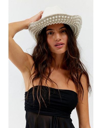 Urban Outfitters Embellished Cowboy Hat - Black