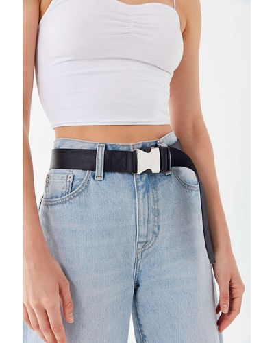 Urban Outfitters Webbed Speed Clip Belt - Black