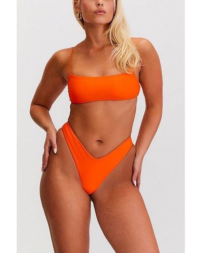 Sunkissed Le Sporty V-Front Bikini Bottom - Orange