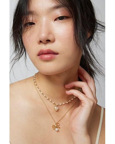 Urban Outfitters Margot Delicate Layering Necklace - Brown
