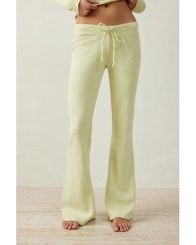 Out From Under Easy Does It Low-Rise Flare Pant - Natural