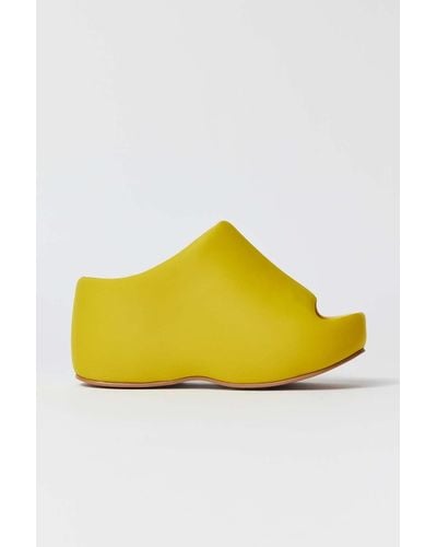 Jeffrey Campbell Cruiser Platform Slide Sandal - Yellow