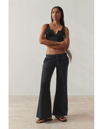 Out From Under Lived In Flare Joggers - Black