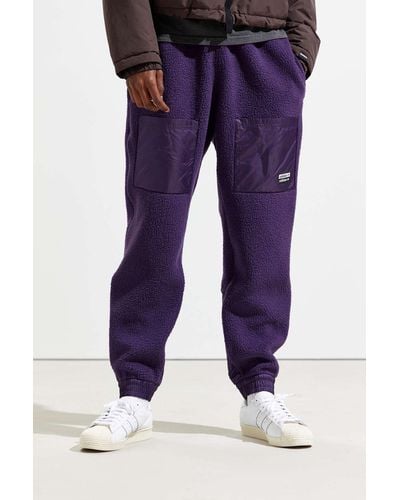 adidas Adidas Vocal Sherpa Track Pant - Purple