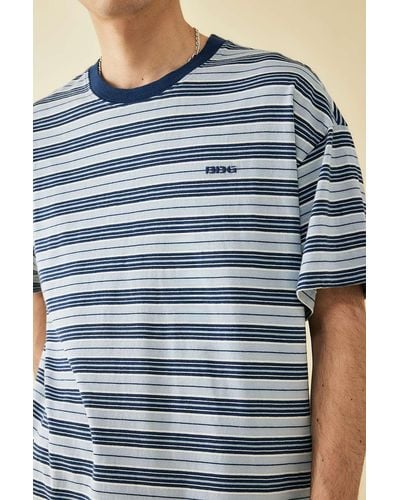 BDG Blue Multi-stripe T-shirt