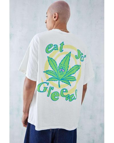 Urban Outfitters Uo - t-shirt "eat yo greens" in - Grün