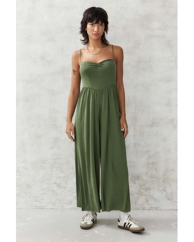 Urban Outfitters Uo Maisie Jumpsuit - Green