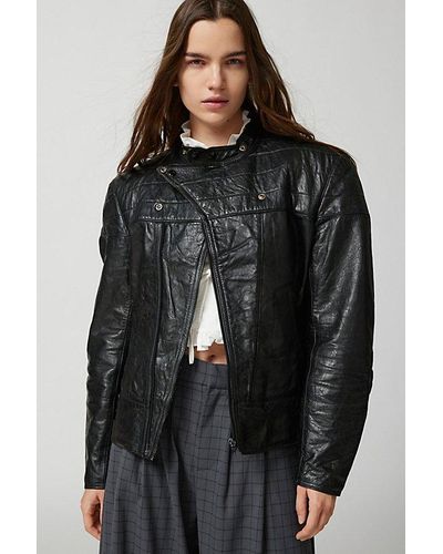 Urban Renewal Vintage Leather Moto Jacket - Black