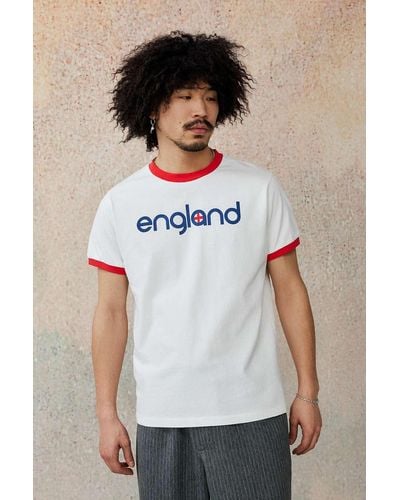 Urban Outfitters Uo England Ringer T-shirt - White