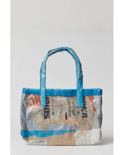 Urban Renewal Bolsón Small Recycled Plastic Tote Bag - Blue