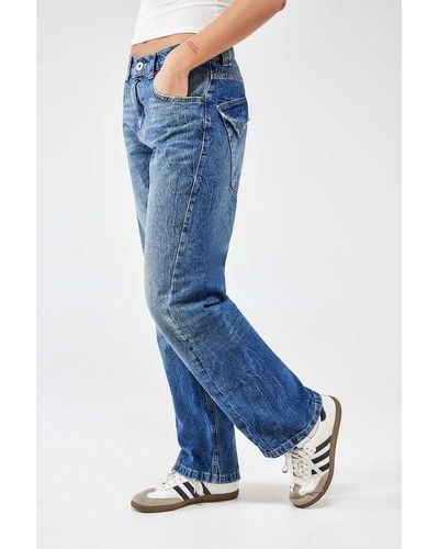BDG Jett Loose Straight Leg Vintage Tint Jeans - Blue