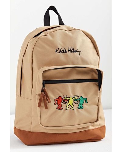 Urban Outfitters Keith Haring Dancing Figures Backpack - Multicolor