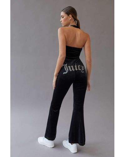 Juicy Couture Uo Exclusive Velour Jumpsuit - Black