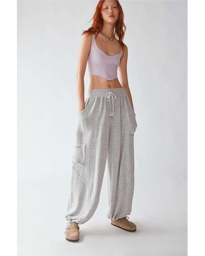Out From Under Cosy Cabot Utility Lounge Trousers - White