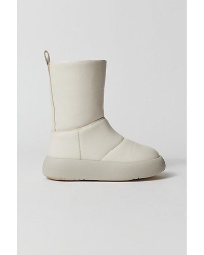 Vagabond Shoemakers Aylin Puffer Tall Boot Jacket - White