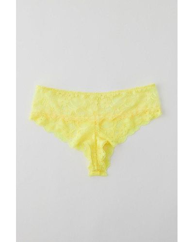 Out From Under Lace Hotpant - Yellow