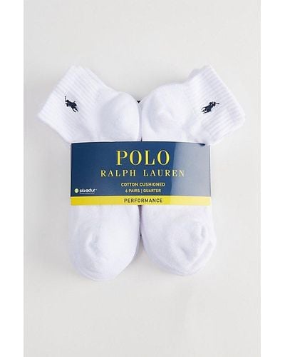 Polo Ralph Lauren Casual Quarter Sock 6-Pack - Blue