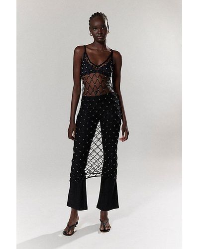 Urban Outfitters Winona Knit Midi Dress - Black