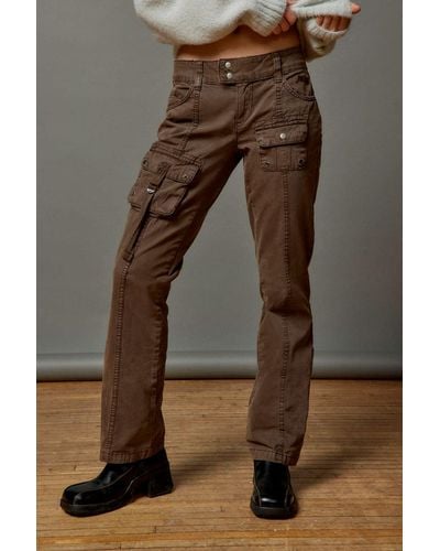 BDG Romi Y2k Bootcut Cargo Pant In Brown,at Urban Outfitters