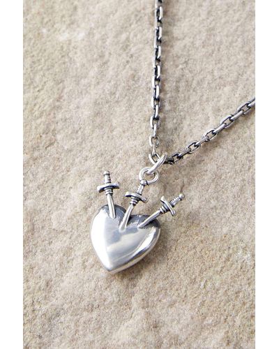 Urban Outfitters Serge Denimes Sacred Heart Necklace - Natural