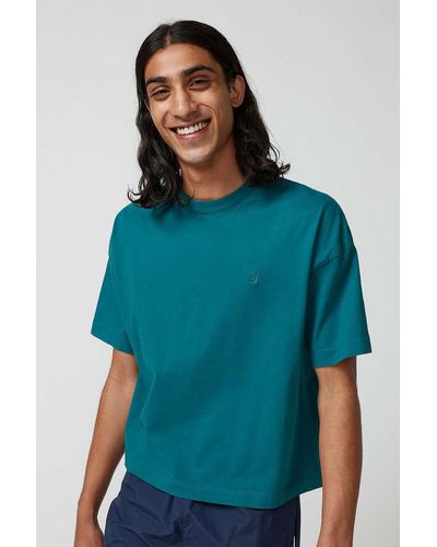 Standard Cloth Teal Foundation Short Sleeve T-shirt - Blue