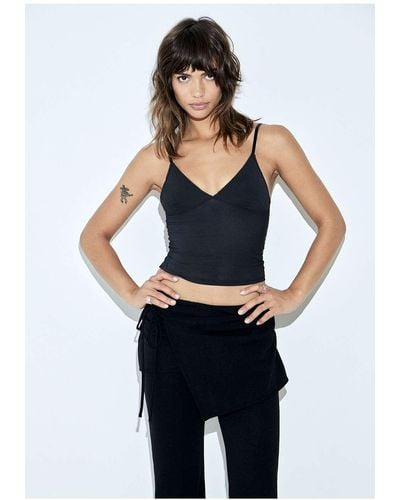 Out From Under Je T'aime Stretch Cami Top - Black