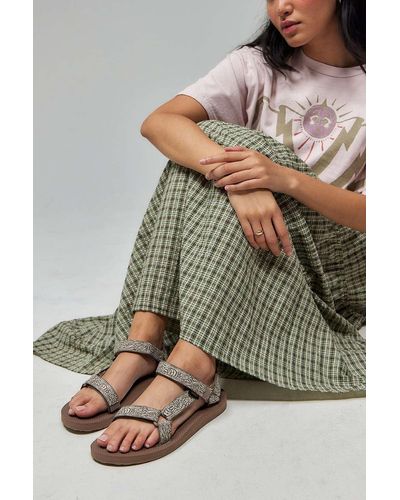 Teva Brown Original Universal Sandals - Grey