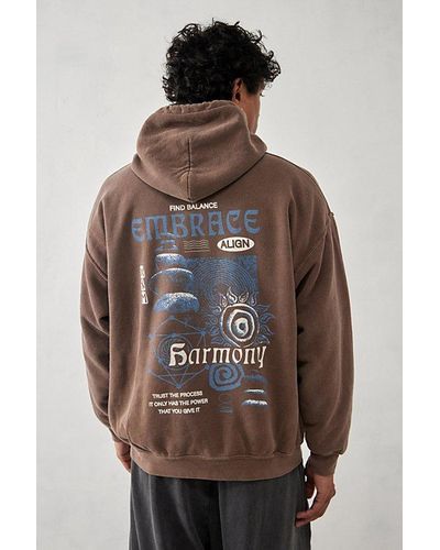 Urban Outfitters Uo Embrace Harmony Hoodie Sweatshirt - Brown