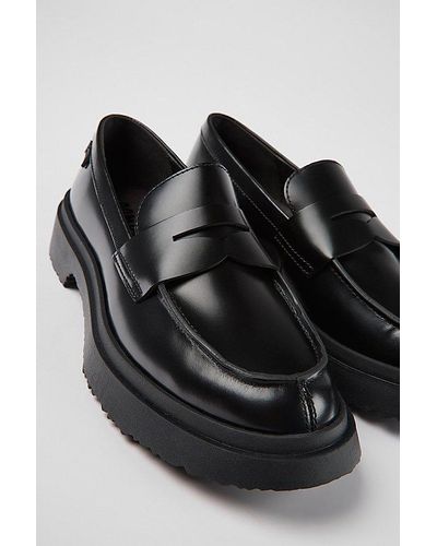 Camper Walden Leather Loafers - Black