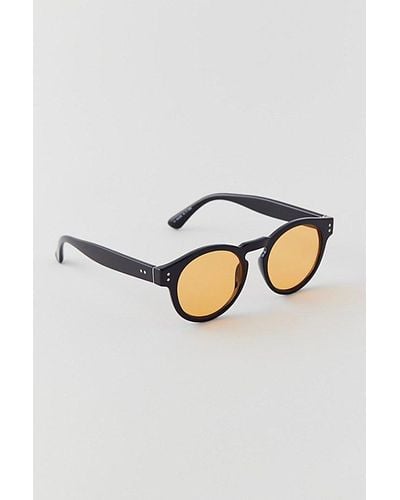 Urban Outfitters Uo Essential Round Sunglasses - Metallic