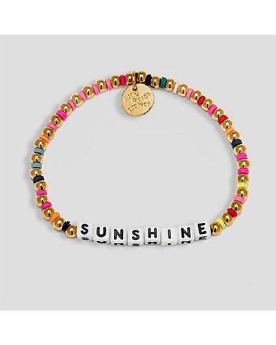 Little Words Project Sunshine Beaded Bracelet - Metallic