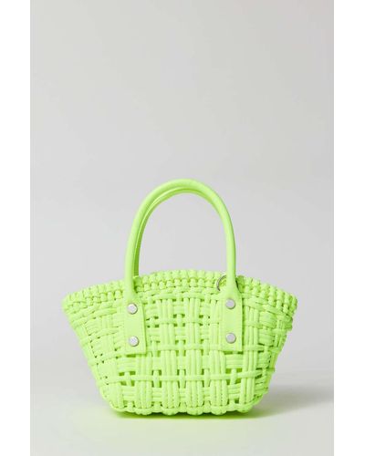 Urban Outfitters Uo Woven Fan Tote Bag - Green
