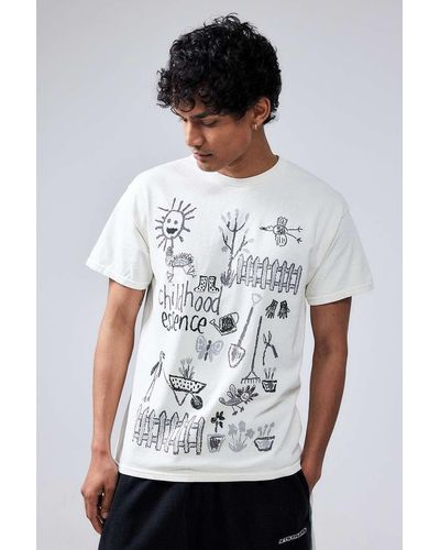 Urban Outfitters Uo White Childhood Essence T-shirt
