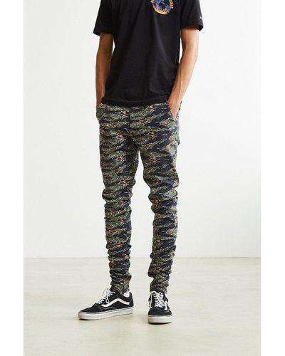 Urban Outfitters Uo Tiger Camo Stacked Pant - Multicolor