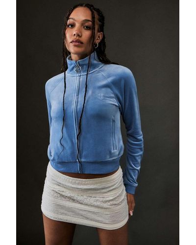 Juicy Couture Blue Tonya Zip-up Track Jacket