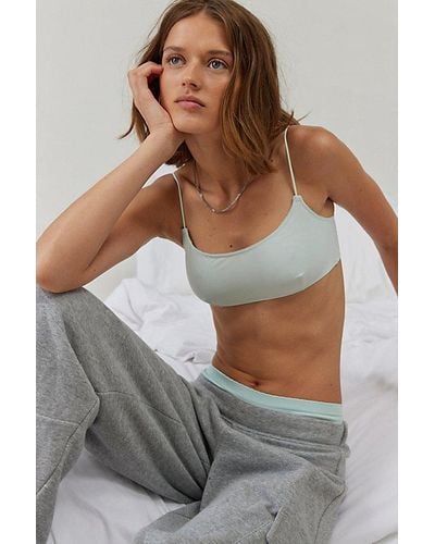 Out From Under Mesh Scoop Bralette - Grey