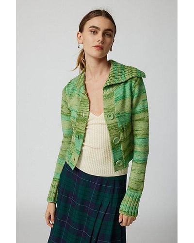 Urban Outfitters Uo Kennedy Cardigan - Green